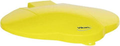 Vikan - 3 Gal Polypropylene Pail Lid - Yellow, For Use with 5691 - Benchmark Tooling