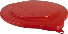 Vikan - 1.5 Gal Polypropylene Pail Lid - Red, For Use with 5691 - Benchmark Tooling