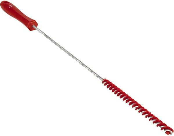 Vikan - 0.4" Diam Polyester Valve Brush - 19-5/8" OAL, 5-11/16" Head Length, Polypropylene & Stainless Steel Handle - Benchmark Tooling