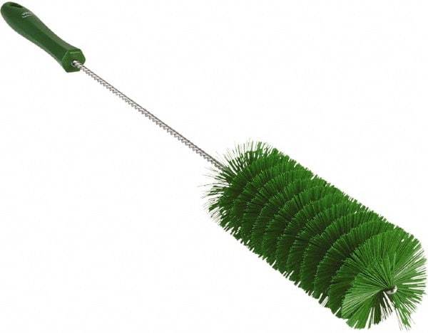 Vikan - 2-3/8" Diam Polyester Valve Brush - 19-5/8" OAL, 5-13/16" Head Length, Polypropylene & Stainless Steel Handle - Benchmark Tooling