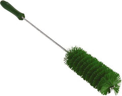 Vikan - 2" Diam Polyester Valve Brush - 19-5/8" OAL, 5-15/16" Head Length, Polypropylene & Stainless Steel Handle - Benchmark Tooling