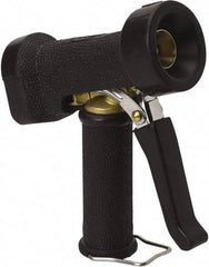 Vikan - Garden Hose Trigger Pistol Nozzle - Brass, Stainless Steel, Rubber - Benchmark Tooling