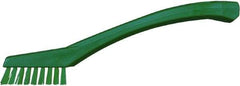 Vikan - 5/8" Bristle Length, Polyester Food Service Brush - 2-5/16" Long x 1/2" Wide Head, 8" OAL, Green, Polypropylene Block - Benchmark Tooling