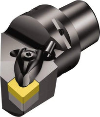 Sandvik Coromant - Right Hand Cut, Size C8, CNMG 25 09 24 & CNMG 866 Insert Compatiblity, External Modular Turning & Profiling Cutting Unit Head - 55mm Ctr to Cutting Edge, 80mm Head Length, Through Coolant, Series T-Max P - Benchmark Tooling