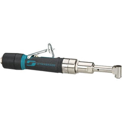 Dynabrade - 1/4" Keyless Chuck - Right Angle Handle, 3,200 RPM, 26 CFM, 0.4 hp, 90 psi - Benchmark Tooling