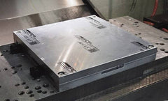 Mitee-Bite - Square Aluminum CNC Clamping Pallet - 378mm Wide x 378mm Long x 25.4mm Thick - Benchmark Tooling