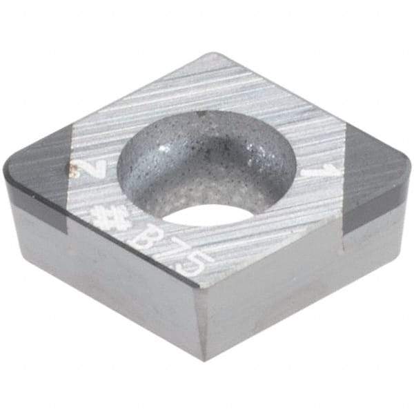 Sumitomo - 2NU-CCGA21.52 - Grade BN7500 PCBN Turning Insert - 80° Diamond, 1/4" Inscr Circle, 3/32" Thick, 1/32" Corner Radius - Benchmark Tooling