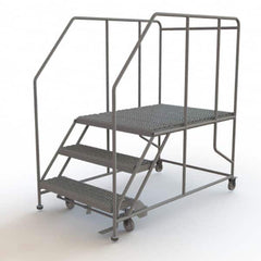 TRI-ARC - Rolling & Wall Mounted Ladders & Platforms Type: Rolling Work Platform Style: Steel Work Platform - Benchmark Tooling