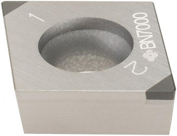 Sumitomo - 2NU-CCGA431 - Grade BN7000 PCBN Turning Insert - 80° Diamond, 1/2" Inscr Circle, 3/16" Thick, 1/64" Corner Radius - Benchmark Tooling