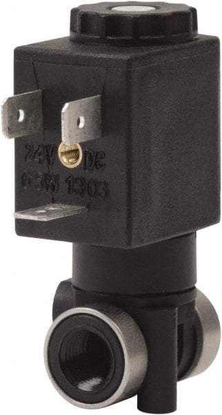 Spartan Scientific - 1/8" NPT Port, 2 Way, 2 Position, Composite Solenoid Valve - Normally Closed, Viton Seal - Benchmark Tooling