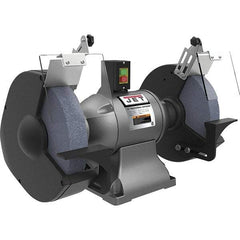 Jet - 12" Wheel Diam x 1" Wheel Width, 2 hp Grinder - 1-1/4" Arbor Hole Diam, 1 Phase, 1,720 Max RPM, 230 Volts - Benchmark Tooling