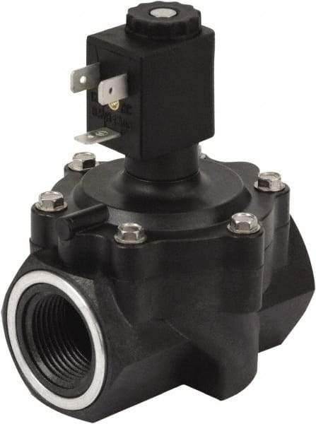Spartan Scientific - 3/4" NPT Port, 2 Way, 2 Position, Glass-Filled Polyester Solenoid Valve - Normally Closed, EPDM Seal - Benchmark Tooling