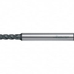 Walter-Prototyp - 3mm, 8mm LOC, 6mm Shank Diam, 57mm OAL, 4 Flute, Solid Carbide Square End Mill - TiAlN Finish, 38° Helix, Right Hand Cut, Right Hand Flute, Series MC251-A-4-B - Benchmark Tooling