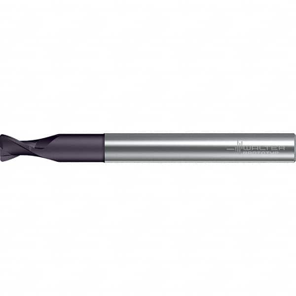 Walter-Prototyp - 6mm, 2 Flute, Solid Carbide, 0.5mm End Mill - 2.835" OAL, 30° Helix, Right Hand Flute, 24mm LOC, Right Hand Cut - Benchmark Tooling