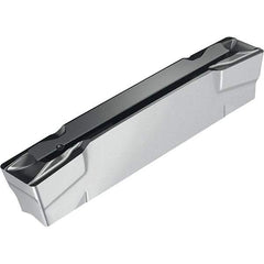 Walter - UF8 Grade WSM23S, 2mm Cutting Width Grooving Insert - 0.2mm Corner Radius, TiAlN+Al2O3+(Al) Finish - Benchmark Tooling