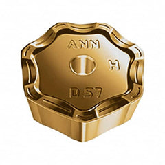 Walter - D57 Grade WKP35G Milling Insert - 6.35mm Thick, 19.05mm Inscribed Circle, 0.8mm Corner Radius - Benchmark Tooling