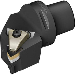 Walter - 95° Lead Angle, Indexable Turning Toolholder - 74mm OAL, Series DWLN-CAPTO-AUSSEN-P - Benchmark Tooling