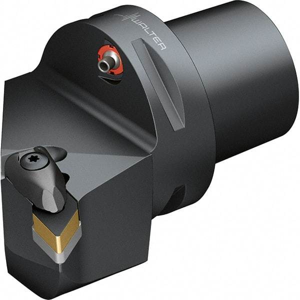 Walter - 138° Lead Angle, Indexable Turning Toolholder - 128mm OAL, Series DDUN-CAPTO-AUSSEN - Benchmark Tooling