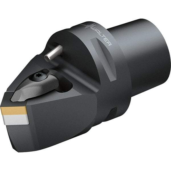 Walter - 45° Lead Angle, Indexable Turning Toolholder - 90mm OAL, Series DSDN-CAPTO-AUSSEN - Benchmark Tooling