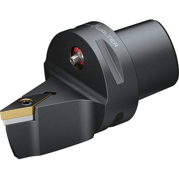 Walter - 72.5° Lead Angle, Indexable Turning Toolholder - 103mm OAL, Series SVVB-CAPTO-AUSSEN - Benchmark Tooling