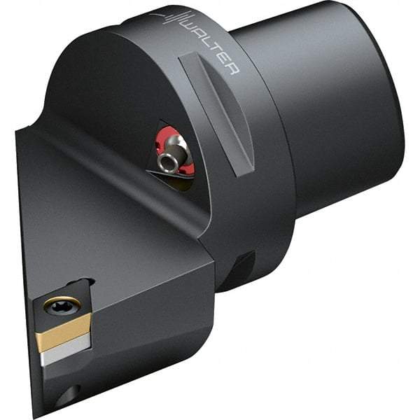 Walter - 93° Lead Angle, Indexable Turning Toolholder - 90mm OAL, Series SDJC-CAPTO-AUSSEN - Benchmark Tooling