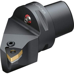Walter - 95° Lead Angle, Indexable Turning Toolholder - 103mm OAL, Series PWLN-CAPTO-AUSSEN - Benchmark Tooling