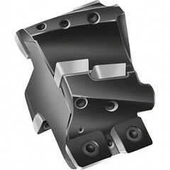 Walter - 80mm Cut Diam, 44.25mm OAL, Indexable Square Shoulder End Mill - 0° Lead Angle, Through Coolant, Series F2238C.CE - Benchmark Tooling