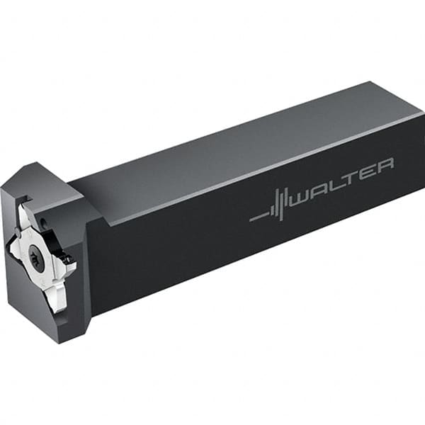 Walter - 6mm Max Depth of Cut, Indexable Grooving Tool Holder - 25mm Shank Height, 25mm Shank Width, 125mm OAL - Benchmark Tooling