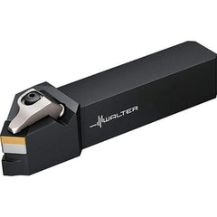 Walter - 45° Lead Angle, 25mm Shank Height x 25mm Shank Width, Indexable Turning Toolholder - 138.65mm OAL, Series DSSN-ISO-AUSSEN-P - Benchmark Tooling