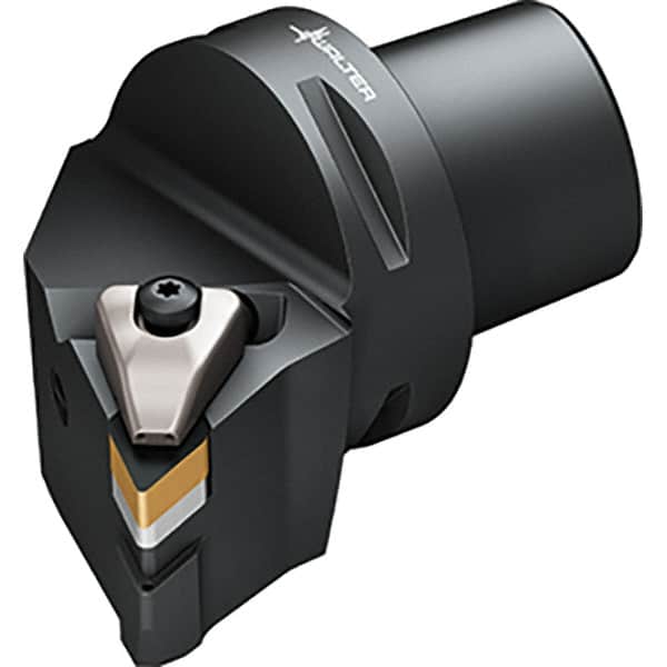 Walter - 107.5° Lead Angle, Indexable Turning Toolholder - 103mm OAL, Series DDHN-CAPTO-AUSSEN-P - Benchmark Tooling