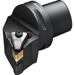 Walter - 107.5° Lead Angle, Indexable Turning Toolholder - 103mm OAL, Series DDHN-CAPTO-AUSSEN-P - Benchmark Tooling