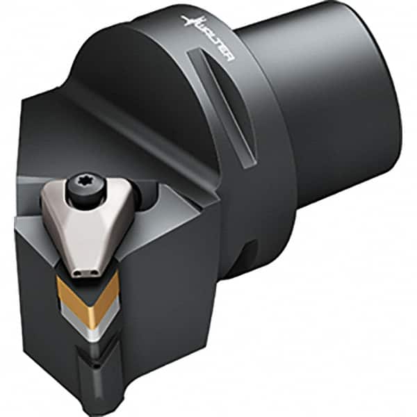 Walter - 0° Lead Angle, Indexable Turning Toolholder - 103mm OAL, Series DDUN-CAPTO-AUSSEN-P - Benchmark Tooling