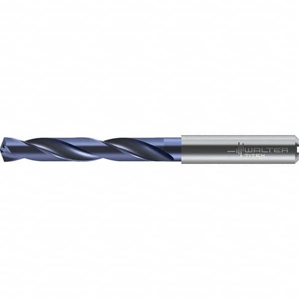 Walter-Titex - 18.5mm 140° Solid Carbide Jobber Drill - TiNAl Finish, Right Hand Cut, 153mm OAL - Benchmark Tooling