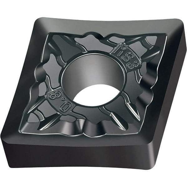 Walter - CNGG MS3 Grade WSM01 Turning Insert - TiAlN+Al2O3+(ZrN) Finish, 80° Rhombic, 12.7mm Inscr Circle, 4.76mm Thick, 0.4mm Corner Radius - Benchmark Tooling
