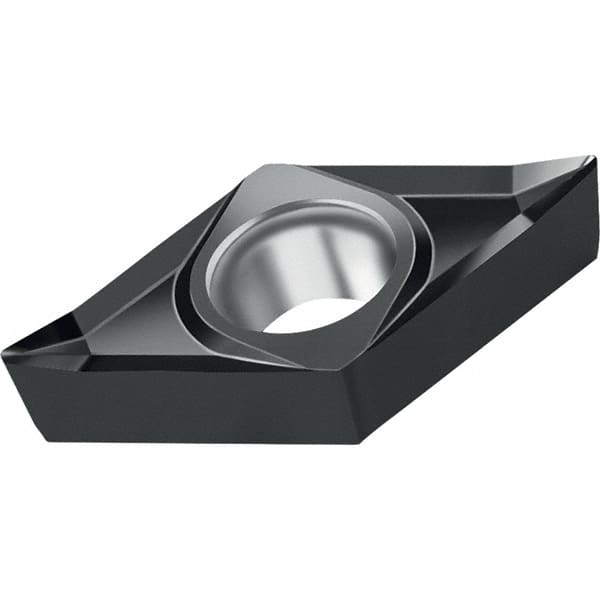 Walter - DCGT MN2 Grade WNN10 Turning Insert - TiAlN Finish, 55° Rhombic, 9.53mm Inscr Circle, 3.97mm Thick, 0.2mm Corner Radius - Benchmark Tooling