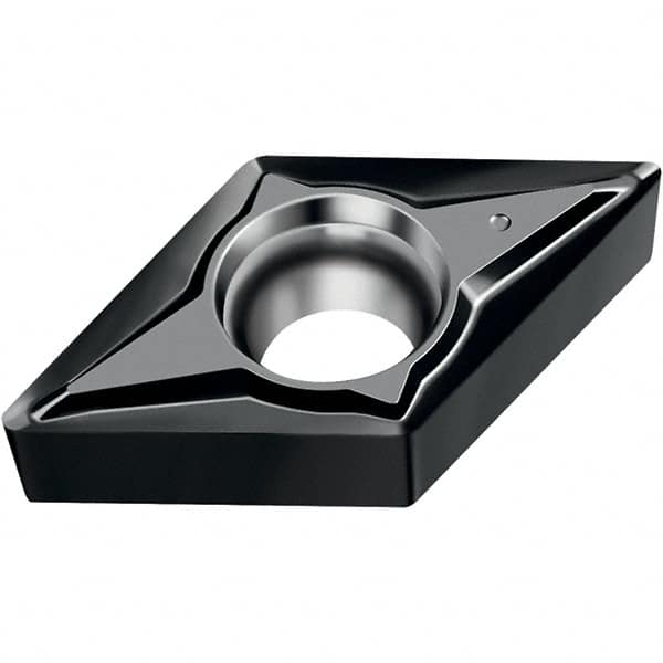 Walter - DCGT FN2 Grade WNN10 Turning Insert - TiAlN Finish, 55° Rhombic, 9.53mm Inscr Circle, 3.97mm Thick, 0.8mm Corner Radius - Benchmark Tooling