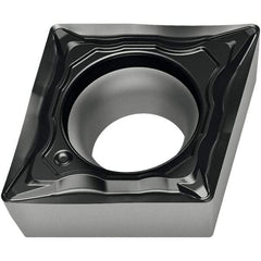 Walter - CCMT FM4 Grade WSM20S Turning Insert - TiAlN+Al2O3+(Al) Finish, 80° Rhombic, 6.35mm Inscr Circle, 2.38mm Thick, 0.2mm Corner Radius - Benchmark Tooling