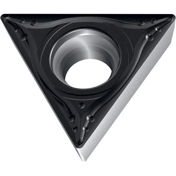 Walter - TPMT MM4 Grade WSM20S Turning Insert - TiAlN+Al2O3+(Al) Finish, 60° Triangle, 6.35mm Inscr Circle, 2.38mm Thick, 0.4mm Corner Radius - Benchmark Tooling