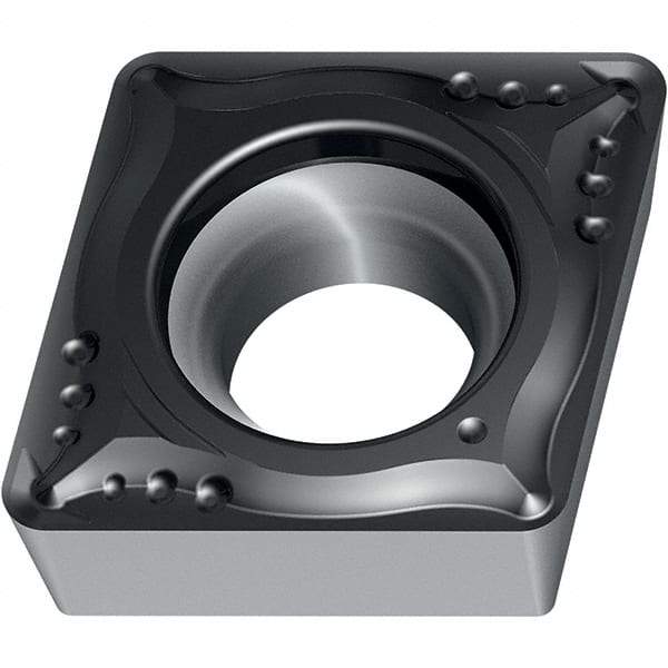 Walter - CCMT MM4 Grade WSM20S Turning Insert - TiAlN+Al2O3+(Al) Finish, 80° Rhombic, 12.7mm Inscr Circle, 4.76mm Thick, 0.4mm Corner Radius - Benchmark Tooling