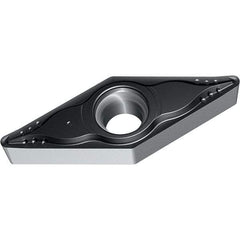 Walter - VBMT MM4 Grade WMP20S Turning Insert - TiCN+Al2O3+(TiCN) Finish, 35° Rhombic, 6.35mm Inscr Circle, 3.18mm Thick, 0.4mm Corner Radius - Benchmark Tooling