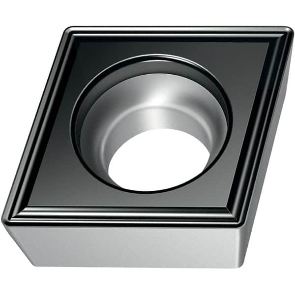 Walter - CCMT FP6 Grade WPP20S Turning Insert - TiCN+Al2O3+(TiCN) Finish, 80° Rhombic, 12.7mm Inscr Circle, 4.76mm Thick, 0.8mm Corner Radius - Benchmark Tooling