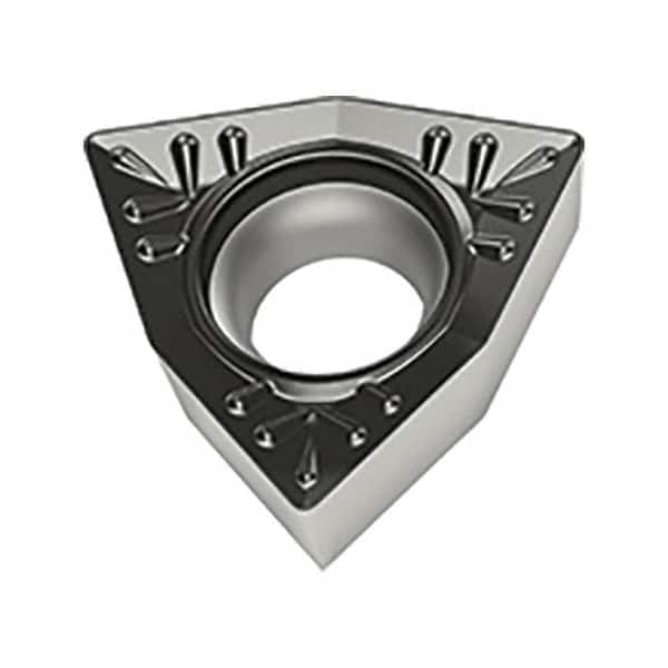 Walter - WCMT RK4 Grade WKK20S Turning Insert - TiCN+Al2O3+(TiCN) Finish, 80° Trigon, 6.35mm Inscr Circle, 2.38mm Thick, 0.4mm Corner Radius - Benchmark Tooling
