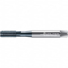 Walter-Prototyp - M5x0.80 DIN 371 6HX 4 Flute TiCN Finish High Speed Steel Straight Flute Machine Tap - Bottoming, Right Hand Thread, 72.1mm OAL, 13mm Thread Length - Exact Industrial Supply