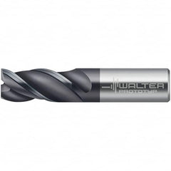 Walter-Prototyp - 8mm, 16mm LOC, 8mm Shank Diam, 58mm OAL, 3 Flute, Solid Carbide Square End Mill - TiAlN Finish, 45° Helix, Right Hand Cut, Right Hand Flute, Series MC321-A-3-A - Benchmark Tooling