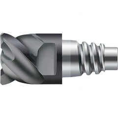 Walter-Prototyp - Grade WJ30TF Carbide Milling Tip Insert - TiAlN Finish, 4 Flutes, 20mm Cutting Diam, 21mm Depth of Cut, 0.059" Cnr Rad, 50° Helix - Benchmark Tooling