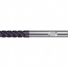 Walter-Prototyp - 6mm, 22mm LOC, 6mm Shank Diam, 65mm OAL, 4 Flute, Solid Carbide Square End Mill - TiAlN Finish, 45° Helix, Right Hand Cut, Right Hand Flute, Series MC122-W-L - Benchmark Tooling