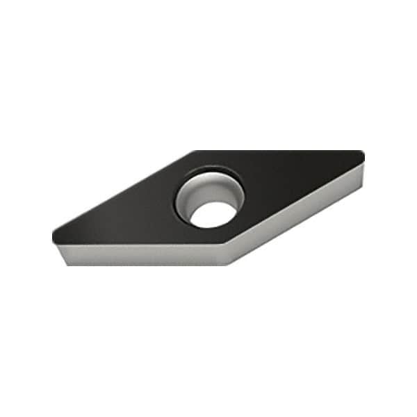 Walter - VCMW RK6 Grade WKK10S Turning Insert - TiCN+Al2O3+(TiCN) Finish, 35° Rhombic, 9.53mm Inscr Circle, 4.76mm Thick, 0.4mm Corner Radius - Benchmark Tooling