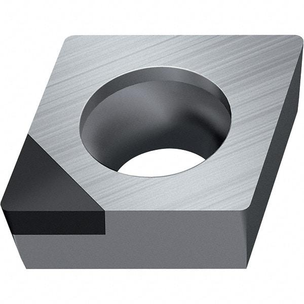 Walter - CCGW FS-1 Grade WDN10 Turning Insert - Polycrystaline Diamond Finish, 80° Rhombic, 12.7mm Inscr Circle, 4.76mm Thick, 0.8mm Corner Radius - Benchmark Tooling