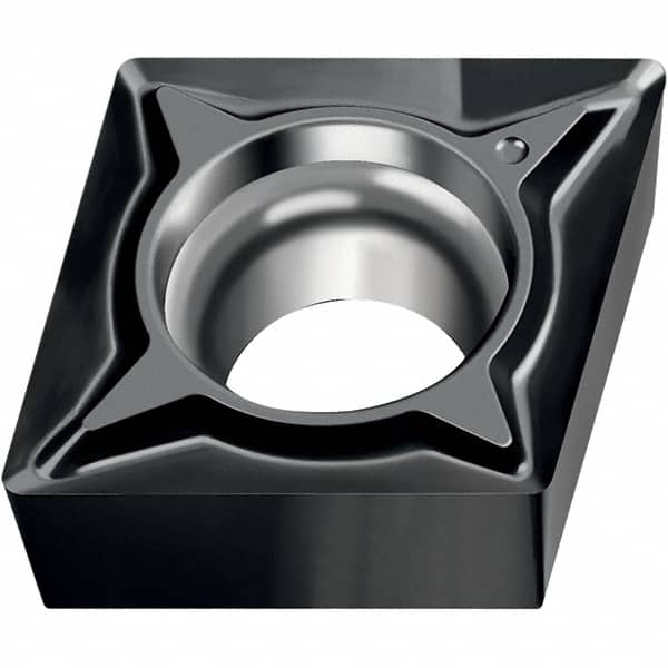 Walter - CCGT FN2 Grade WNN10 Turning Insert - TiAlN Finish, 80° Rhombic, 9.53mm Inscr Circle, 3.97mm Thick, 0.2mm Corner Radius - Benchmark Tooling