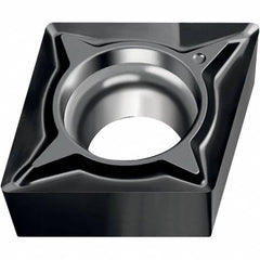 Walter - CCGT FN2 Grade WNN10 Turning Insert - TiAlN Finish, 80° Rhombic, 9.53mm Inscr Circle, 3.97mm Thick, 0.2mm Corner Radius - Benchmark Tooling